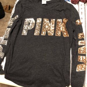 Sequin pink shirt